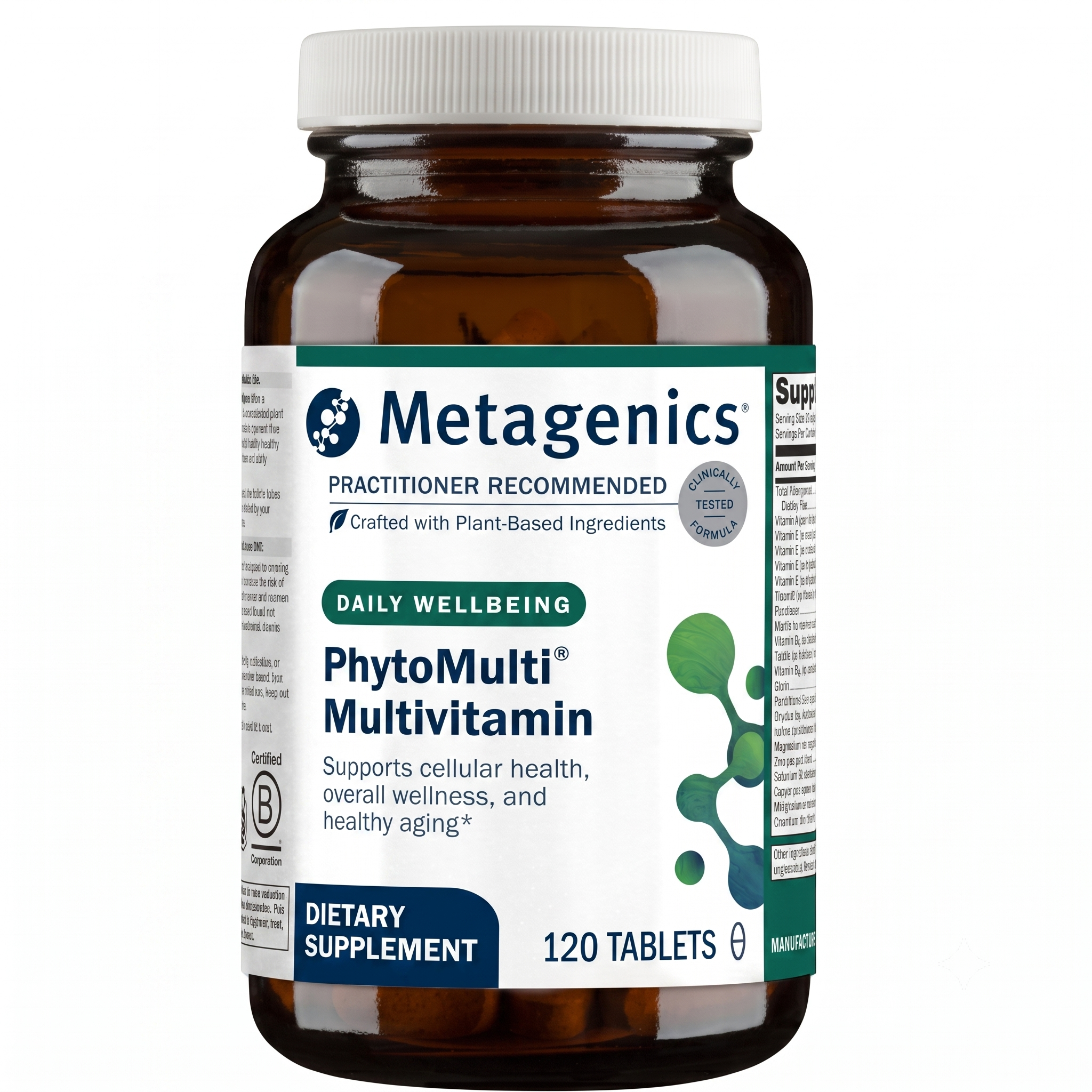 Metagenics PhytoMulti Multivitamin Without Iron 120 Tablets