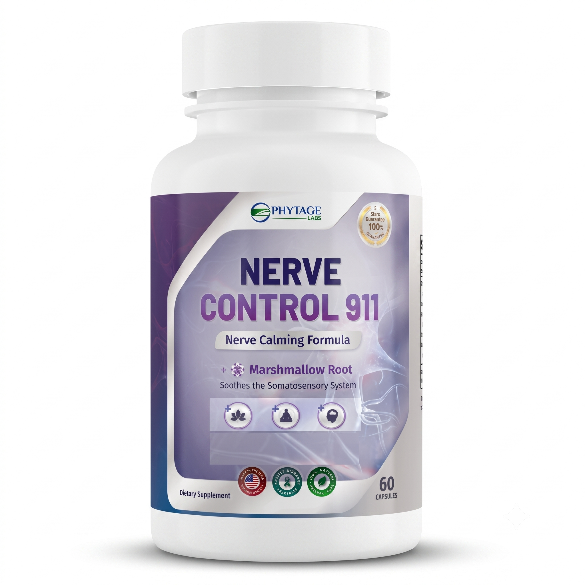 Phytage Labs Nerve Control 911 60 Capsules