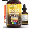 Clean Nutra Organic Maca Root Liquid Drops with Ashwagandha 60ml