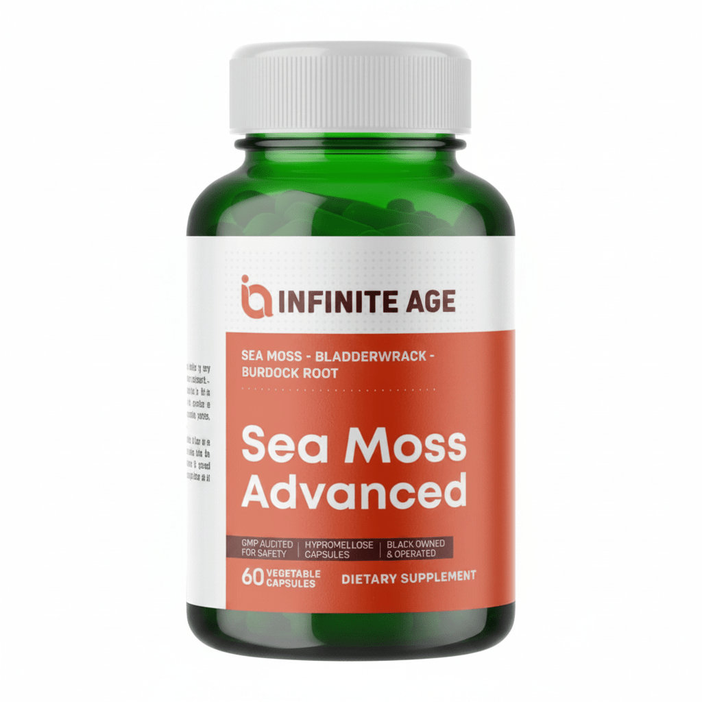 Infinite Age Sea Moss Superfood 60ct Sealed